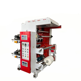 2 رنگین پلاسٹک فلم پیپر نونووین فلیکسو پرنٹنگ مشین 