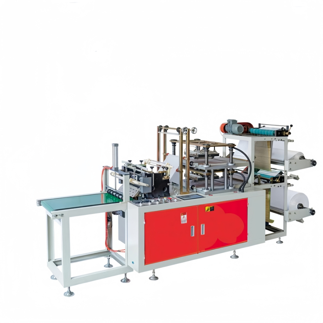  &Ccedil;ift Katmanlı Plastik Tek Kullanımlık Eldiven Yapma Makinesi 